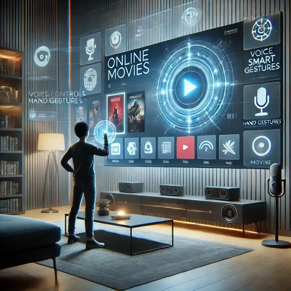 Online-movies-in-the-era-of-smart-TVs-that-can-be-controlled-by-voice-and-gestures